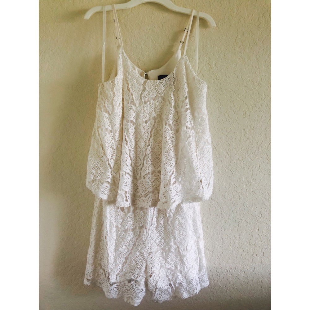Ivory/Creme Lace Romper